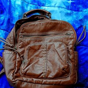 Brown backpack